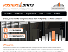 Tablet Screenshot of postgrestats.com
